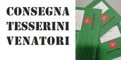 Consegna straordinaria tesserini venatori 2025 ad Arbia Consegna straordinaria tesserini venatori 2025 ad Arbia