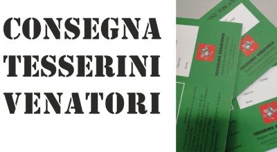 Consegna tesserini venatori Consegna tesserini venatori